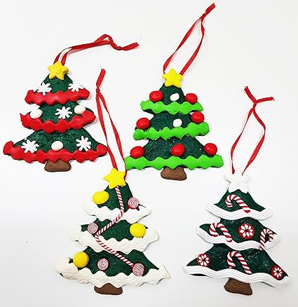 Stella Di Natale In Fimo.Takestop Set 3 Pezzi Albero Fimo Gancio Rosso Appendino Palla Stella Candy Bastoncino Decorazioni Natale Addobbi Natalizie Amazon It Elettronica