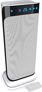 Brandson - Heizlüfter mit Fernbedienung - Keramik-Heizlüfter Badezimmer energiesparend leise - Schnellheizer mit Oszillationsfunktion - 2X Heizstufen - Timer - Heizung Heater - GS-Zertifiziert