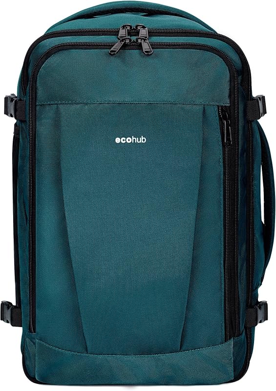 Zaino EasyJet 45x36x20 cm, Bagaglio a Mano 30L, 13 Tasche, Leggero