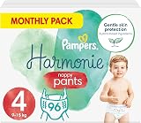 Pampers Harmonie Nappy Pants Size 4 96 Nappies 9-15 kg 20-33 lb