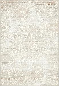 Unique Loom 3138659 Sofia Collection Traditional Vintage Beige Area Rug, 4' x 6' Rectangle