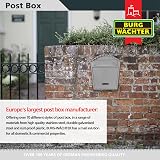 Burg-Wächter MB01FG French Grey Classic Wall Mounted Galvanised Steel Post Box view 5