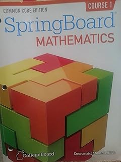 Amazon Com Springboard Bathematics Common Core Edition Course 1 Teacher Edition Books