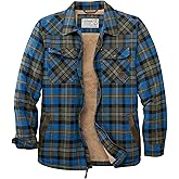 Legendary Whitetails mens Tough as Buck Sherpa Lined Flannel Shirt Jacket