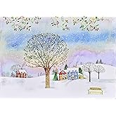 Village Twilight Deluxe Boxed Holiday Cards (20 cards, 21 self-sealing envelopes)