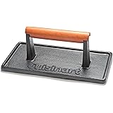 Cuisinart CGPR-221 Cast Iron Grill Press (Wood Handle), Weighs 2.8-pounds
