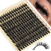Manga Lash Clusters, Wispy Spikes 160D 10-18mm, DIY Lash Extensions | Thick Fluffy Fibers, Layered Definition for Dimensional Extension Styling