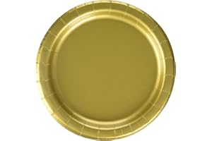 Gold Dessert Plates, 20ct