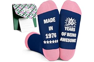 Moyel Funny Socks for Women Birhtday Gifts for Women Her 30th 40th 50th 60th 70th Birhtday Wife Grandma Women Crew Socks