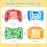 JOYIN Fidget Sensory Toys Set 4 Squeeze Toys Glitter Inside Kids Autism view 2
