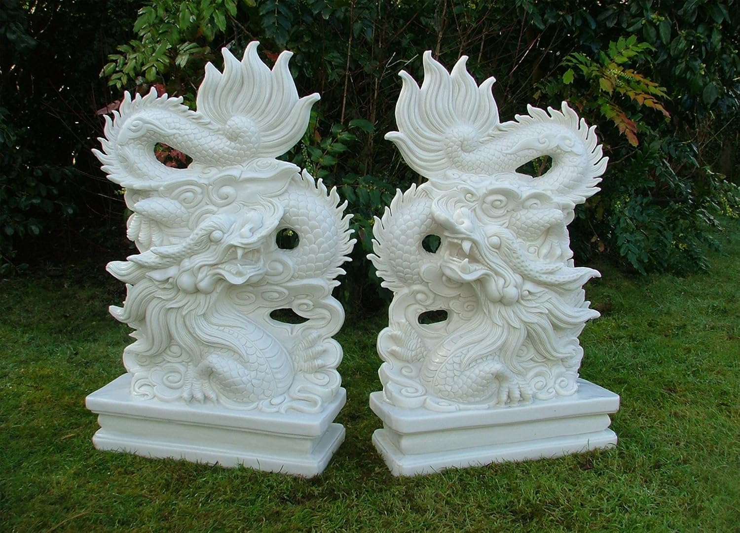 Grandes ornamentos del jardín chino estatuas de Dragones Amazon.es