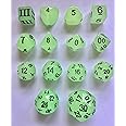 Impact! Miniatures Glow in The Dark - Approved for Use with Dungeon Crawl Classics 14 Unusual Dice Set