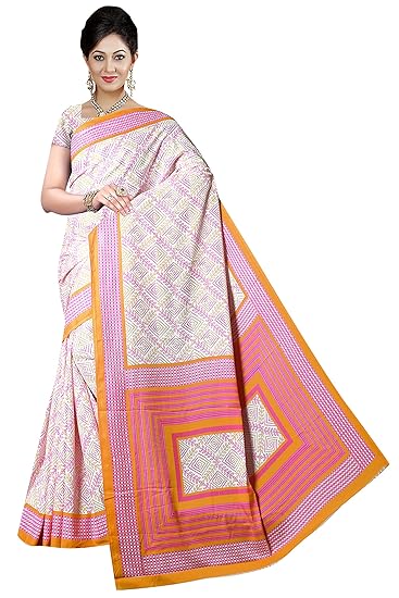 Winza Designer Womens Art Silk Saree With Blouse (ART-03)