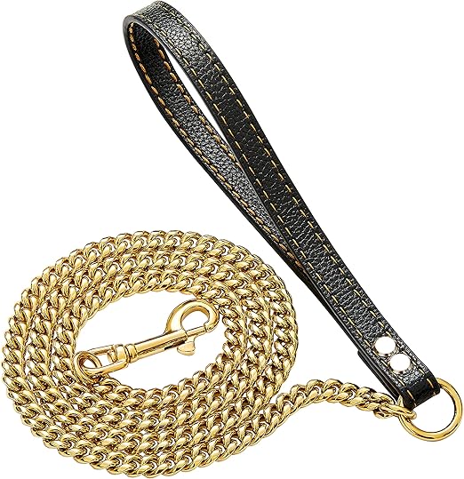 cuban link collar and leash