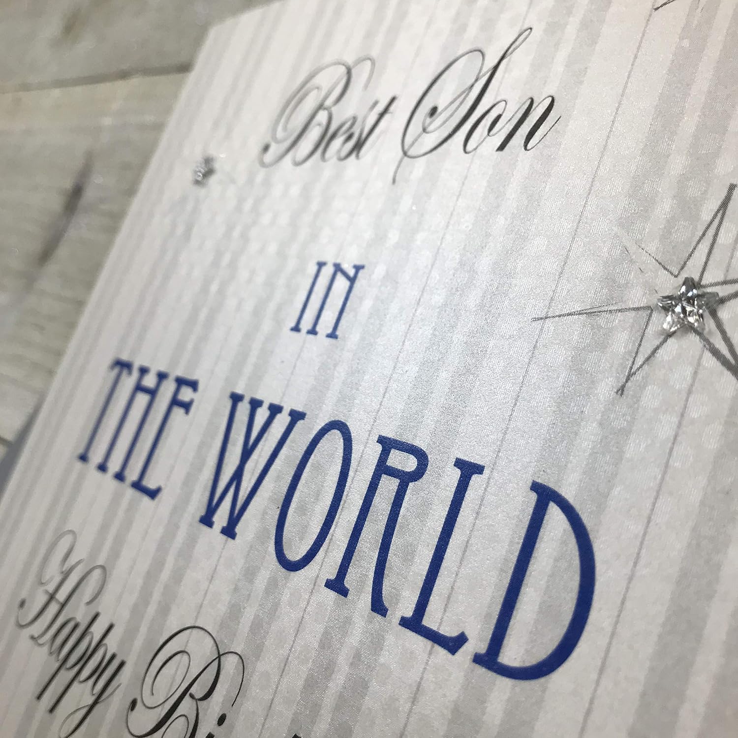 WHITE COTTON CARDS Best Son in The World Happy Birthday Handmade Card ...