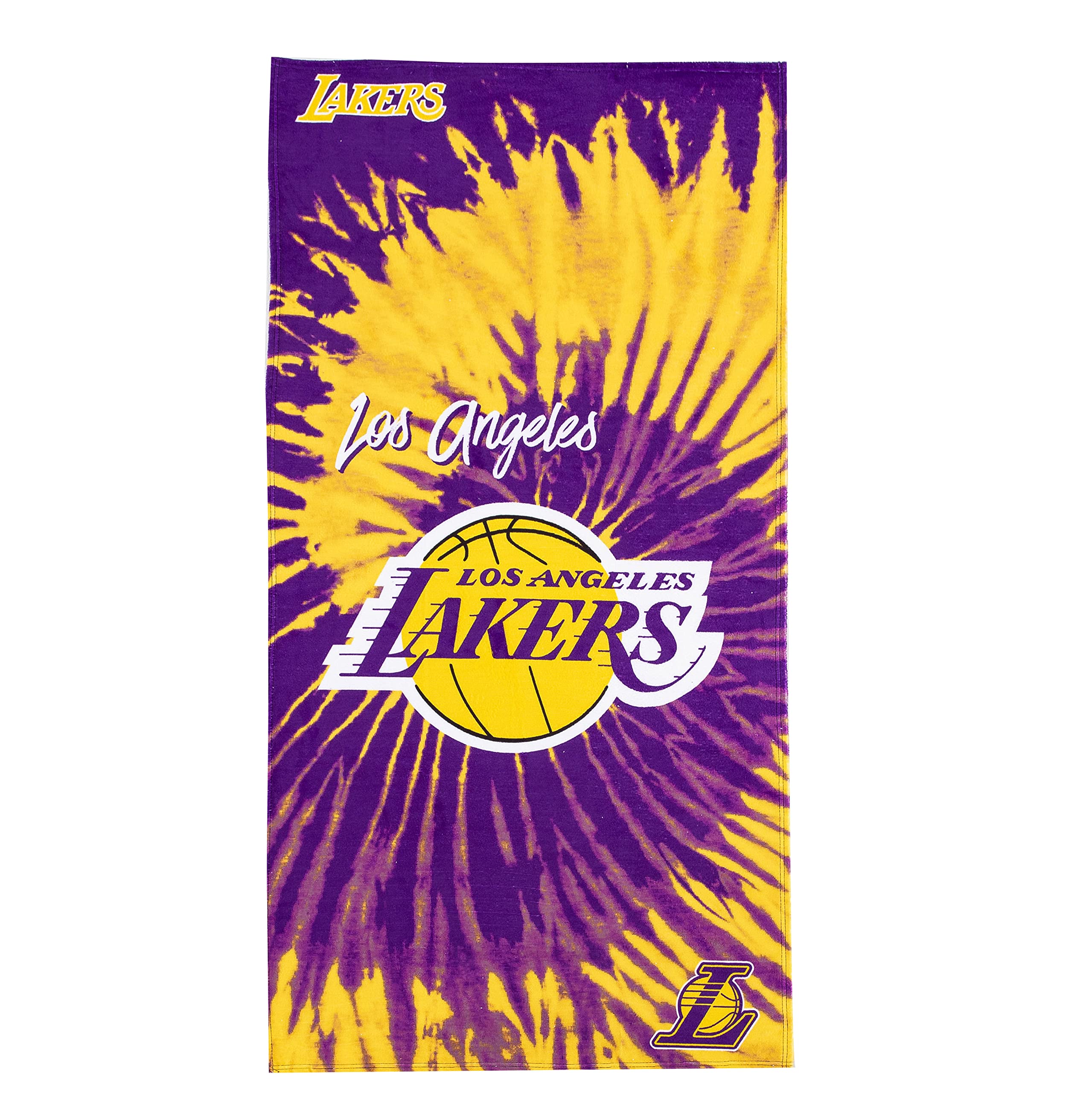 Northwest The Company NBA Los Angeles Lakers Beach Towel, 30" x 60", Psychedelic