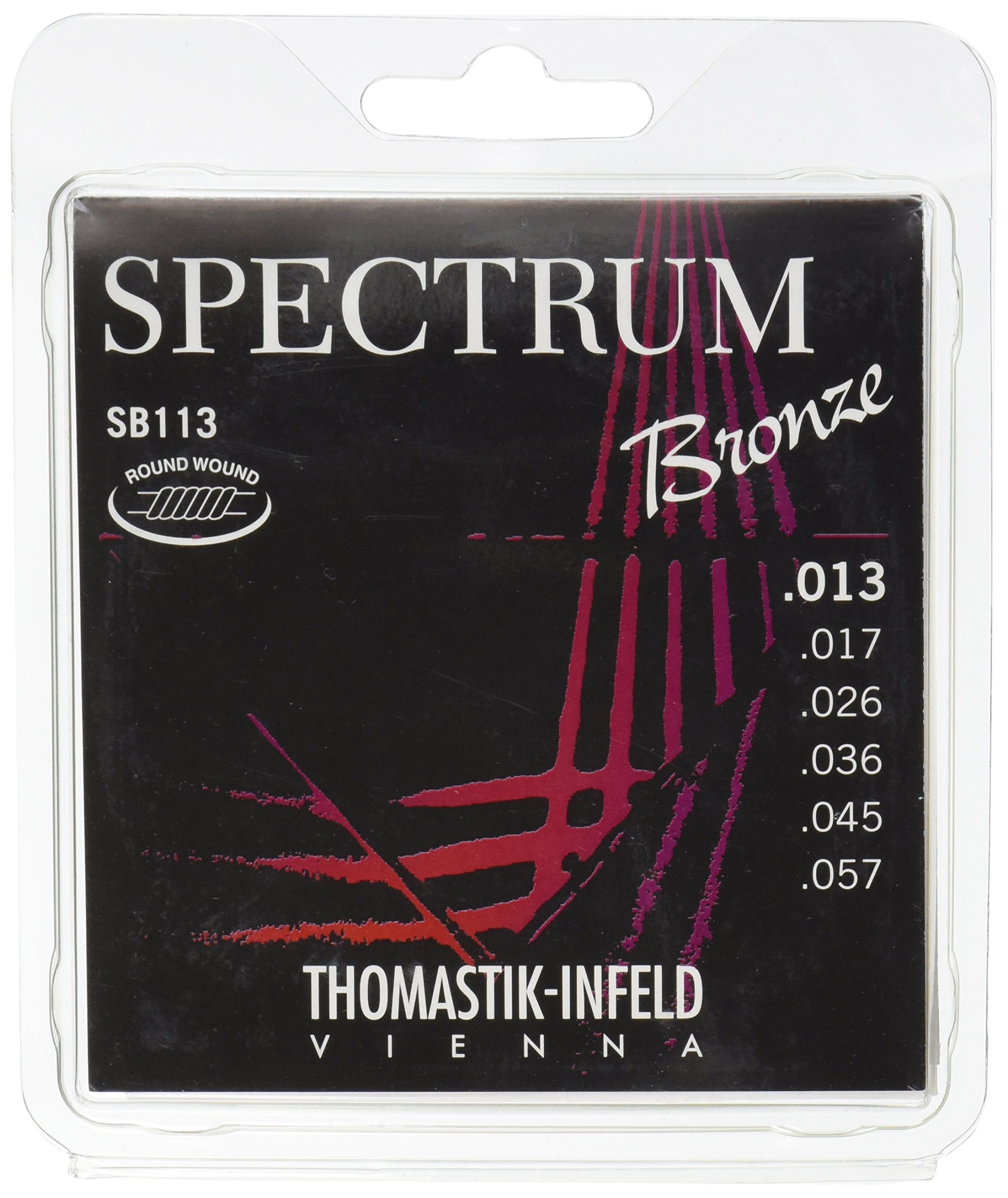 Thomastik strings for acoustic guitar Spectrum Bronze Series nickel-free set SB113 medium .013-.057