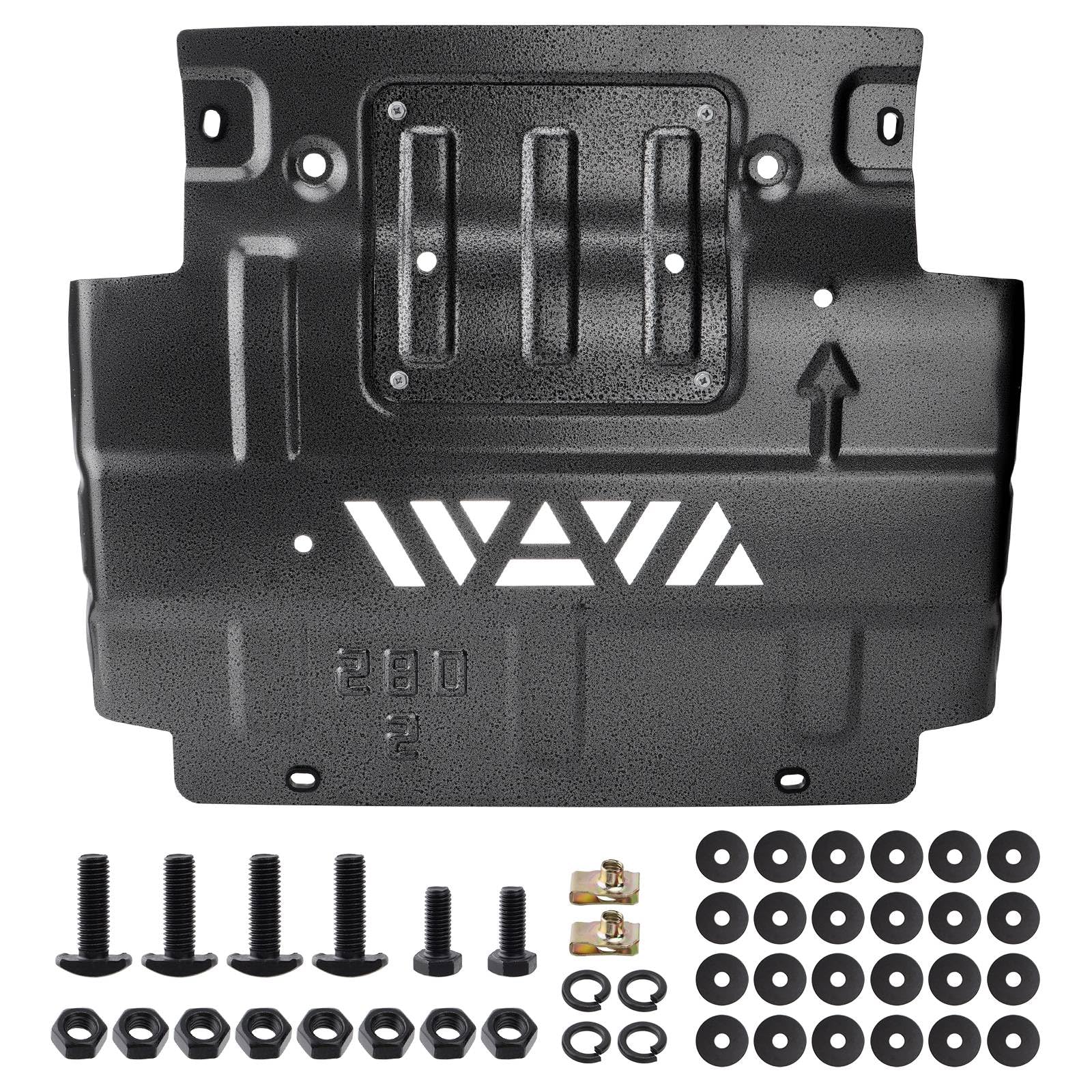 Photo 1 of Lower Front Splash Shield Black Engine Splash Guard FL3Z-5D032-D Compatible with 2018-2022 Ford F-150 (Replacement for Vehicles with Factory-Installed Skid Plate)