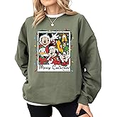 Mickey and Friends Christmas sweatshirt, Christmas Mickey and Friends shirt, Christmas shirt, Merry Christmas sweatshirt - Mickey Minnie Sweatshirt for woman Multicolor