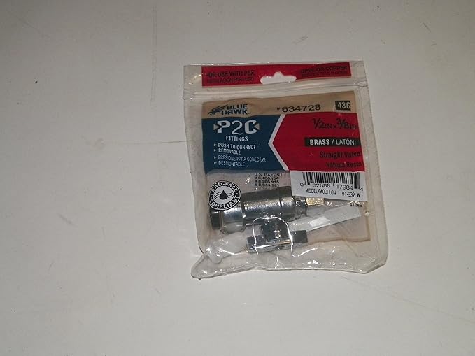 Blue Hawk Chrome Quarter-Turn Straight Valve Item#634728 Model#191-932LW UPC#032888179844 - - Amazon.com