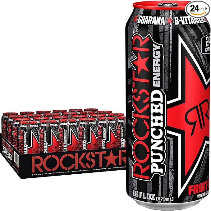 Amazon Com Rockstar Punch Energy Drink 16 Fl Oz Pack Of 24 Packaging May Vary Grocery Gourmet Food