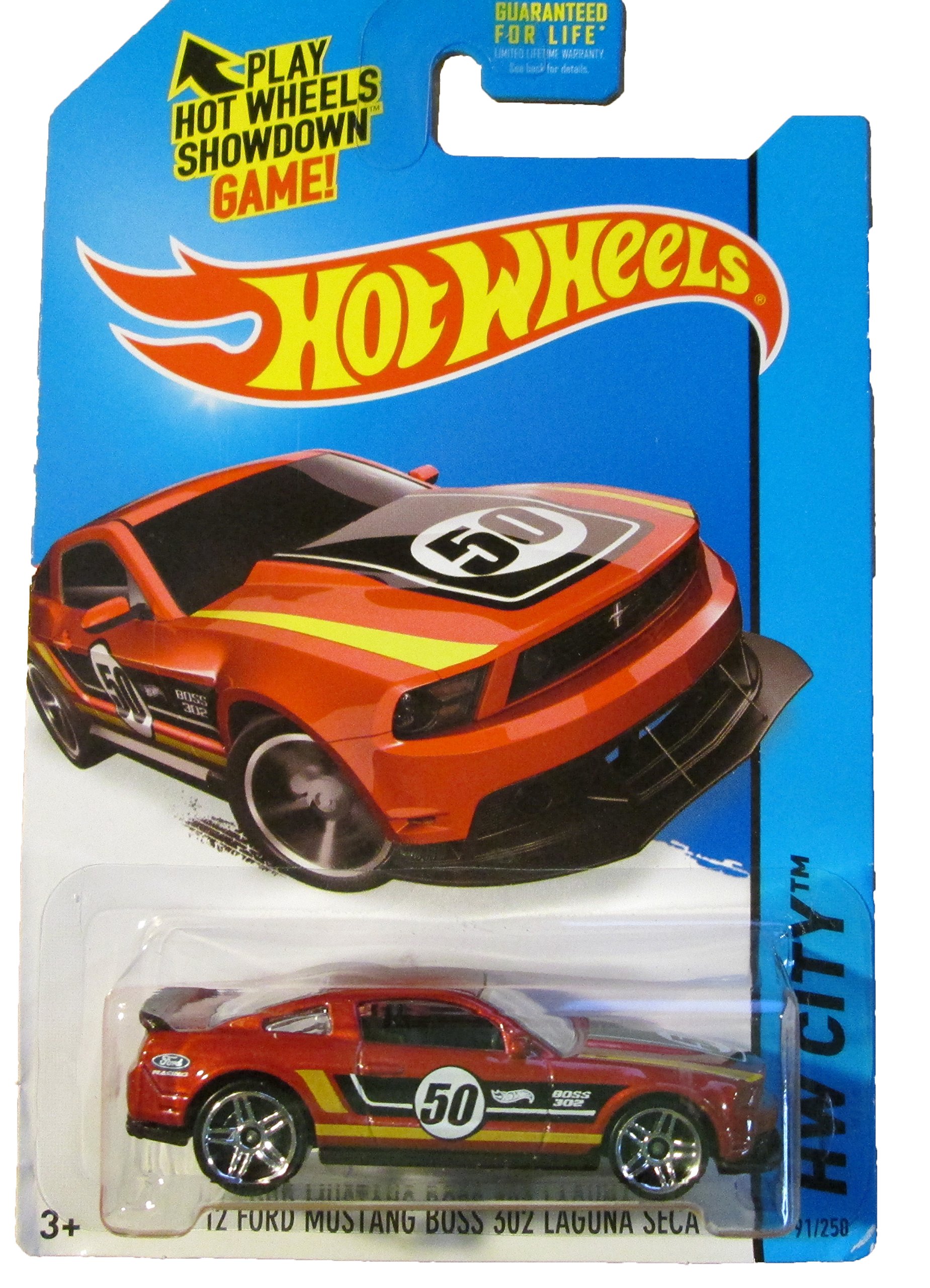 Mattel 2014 Hot Wheels Hw City - '12 Ford Mustang Boss 302 Laguna Seca - Red