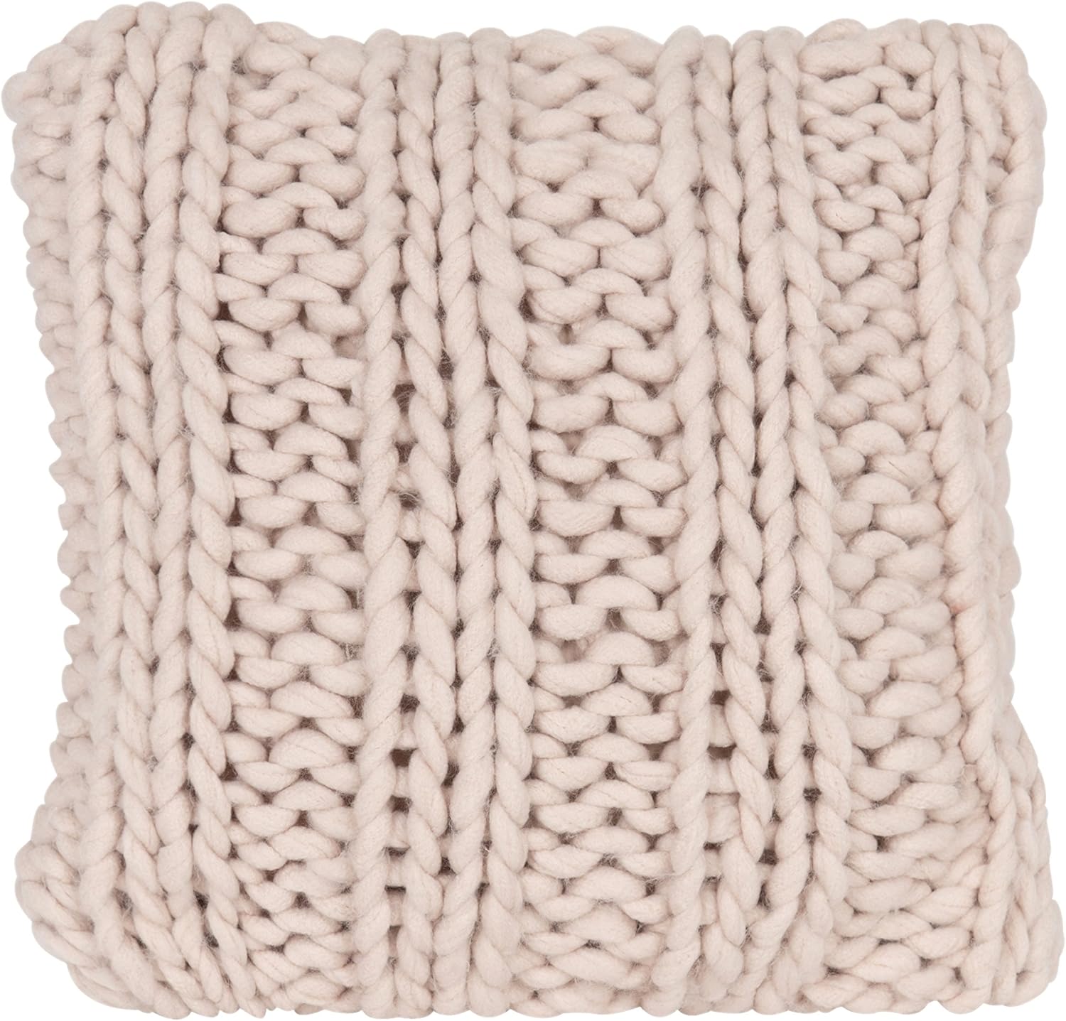 Amazon Com Kate And Laurel Chunky Knit Throw Pillow Cover 18 X