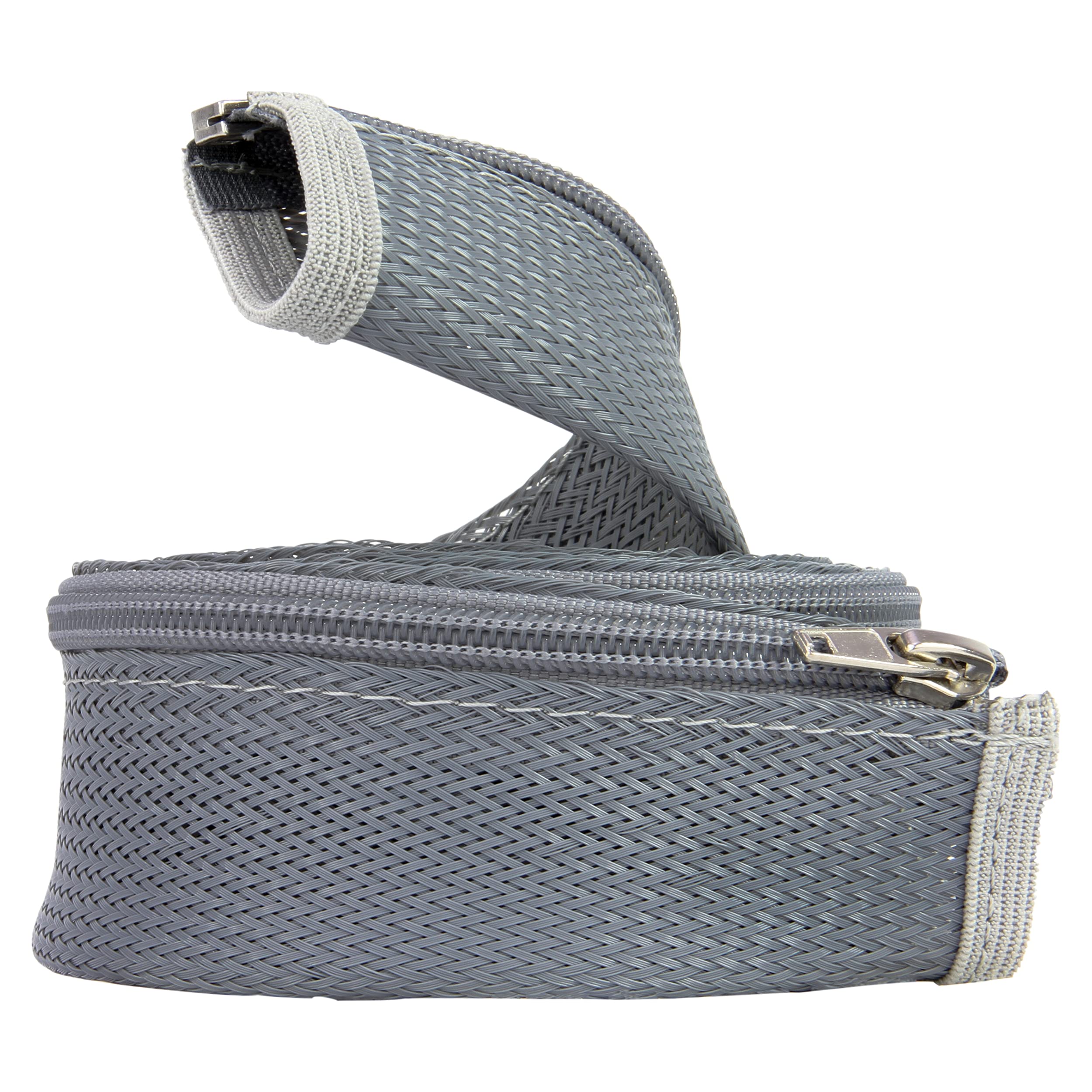 REV 0032210405 Cable Sleeve with Zip 150 cm x Diameter 4.5 cm Grey