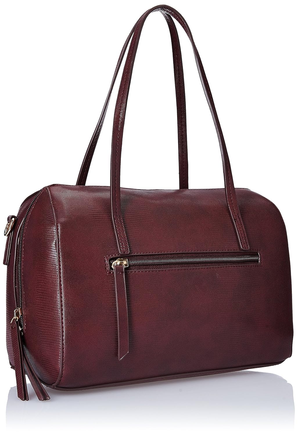 caprese women's satchel (burgundy)