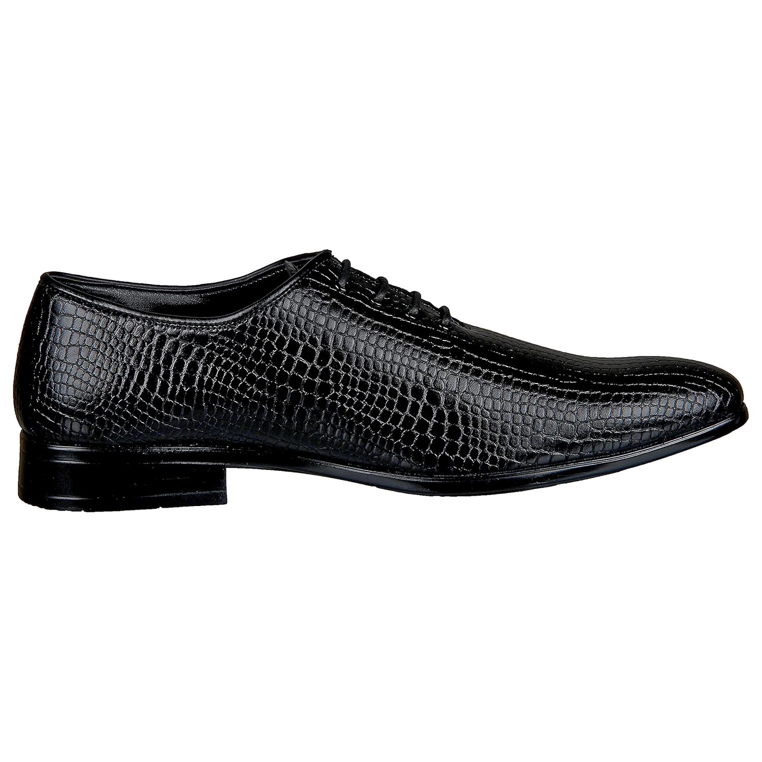 zapatoz men's pu formal lace-up shoes_(8808-black)