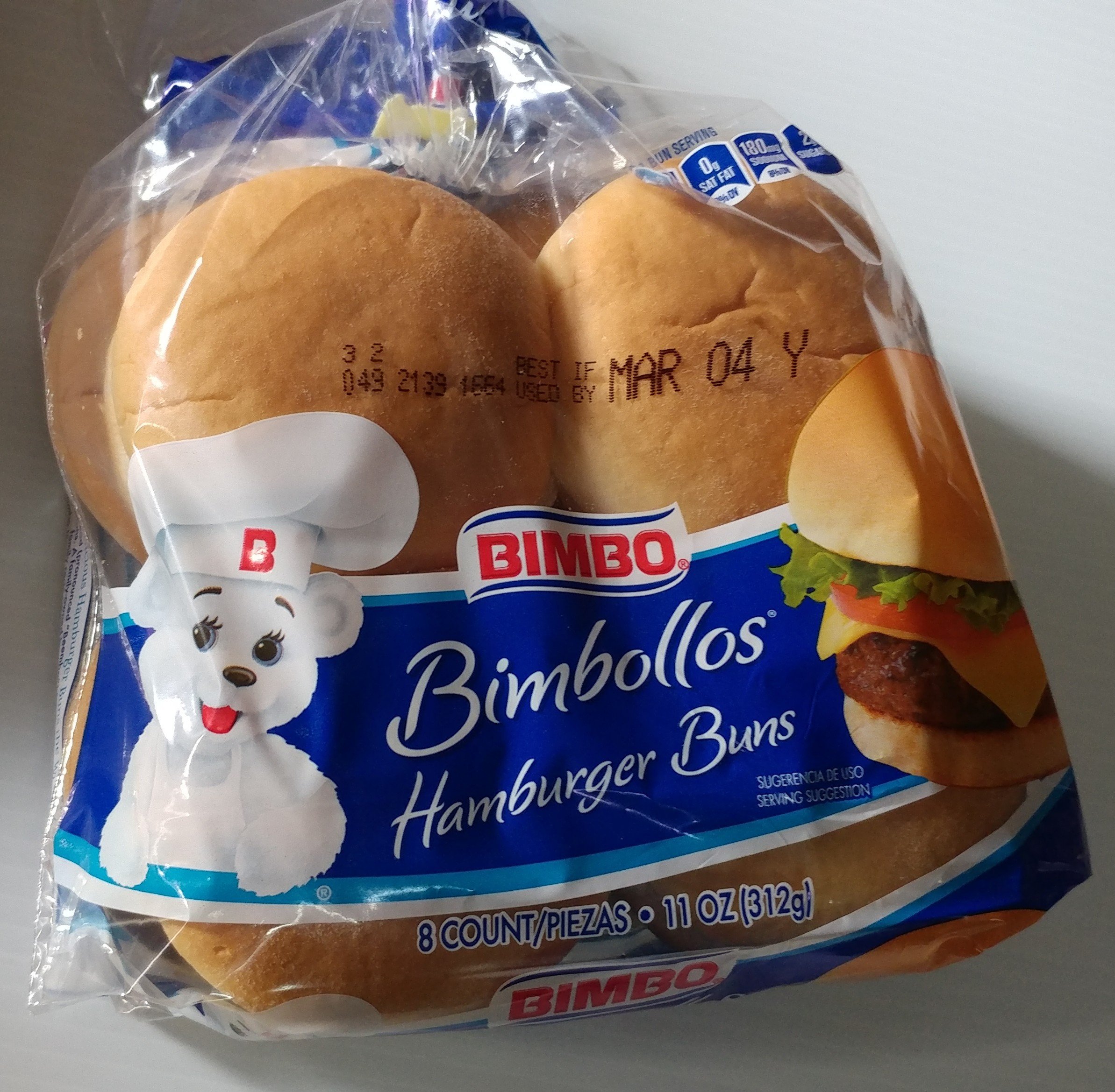 Bimbo Hotdog Buns 8ct (2 pack) Grocery & Gourmet Food