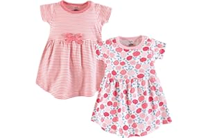 Touched by Nature Girls' One Size Organic Cotton Short Long-Sleeve Dresses