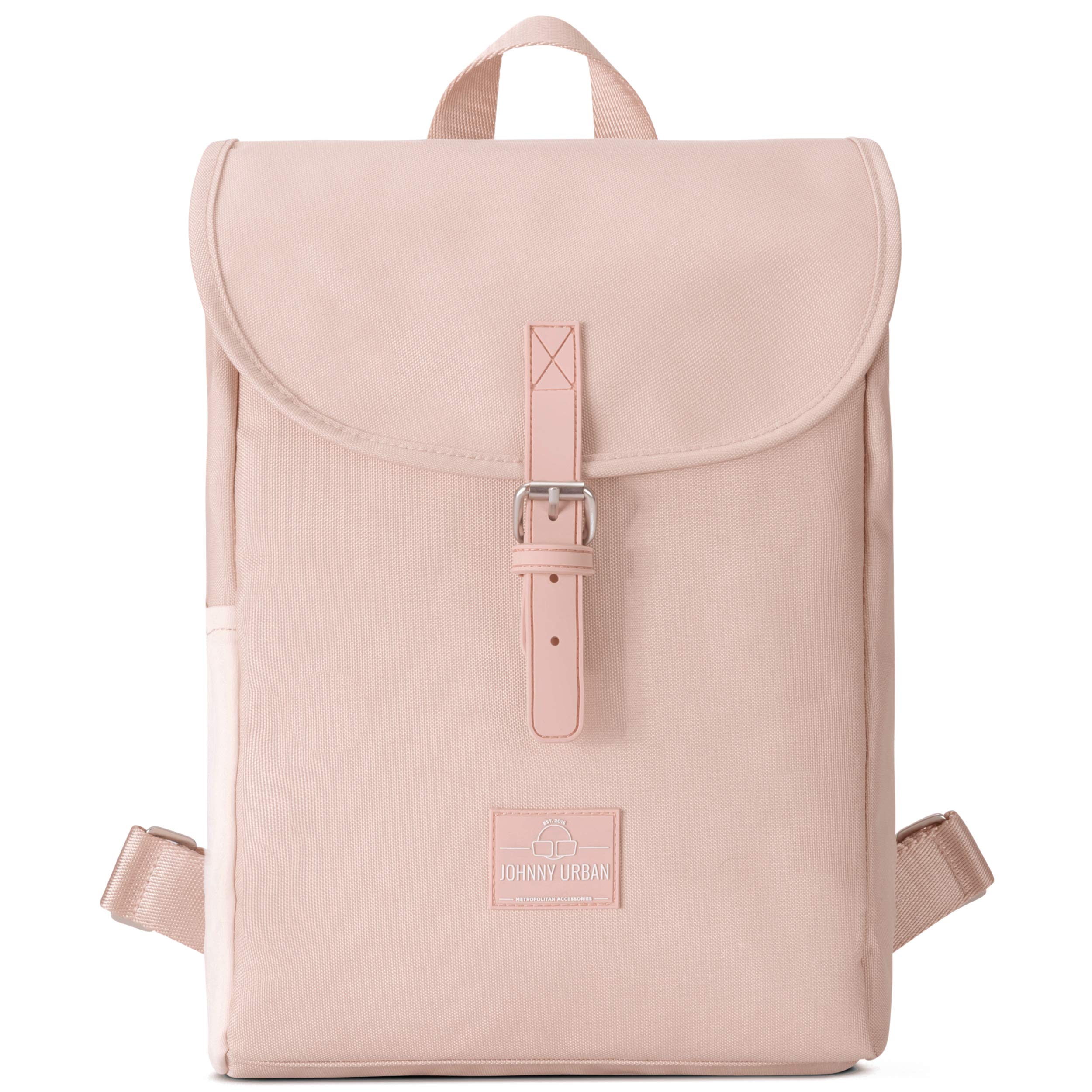 Johnny Urban Backpack Women Small ROMY Rosa, Made of Recycled PET, Mini Daypack for University Office Leisure - Water-Repellent & Laptop Compartment