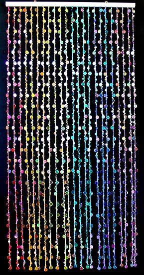 Rainbow Beaded Curtain Door Window Retro 70 S Designer Style Pc38