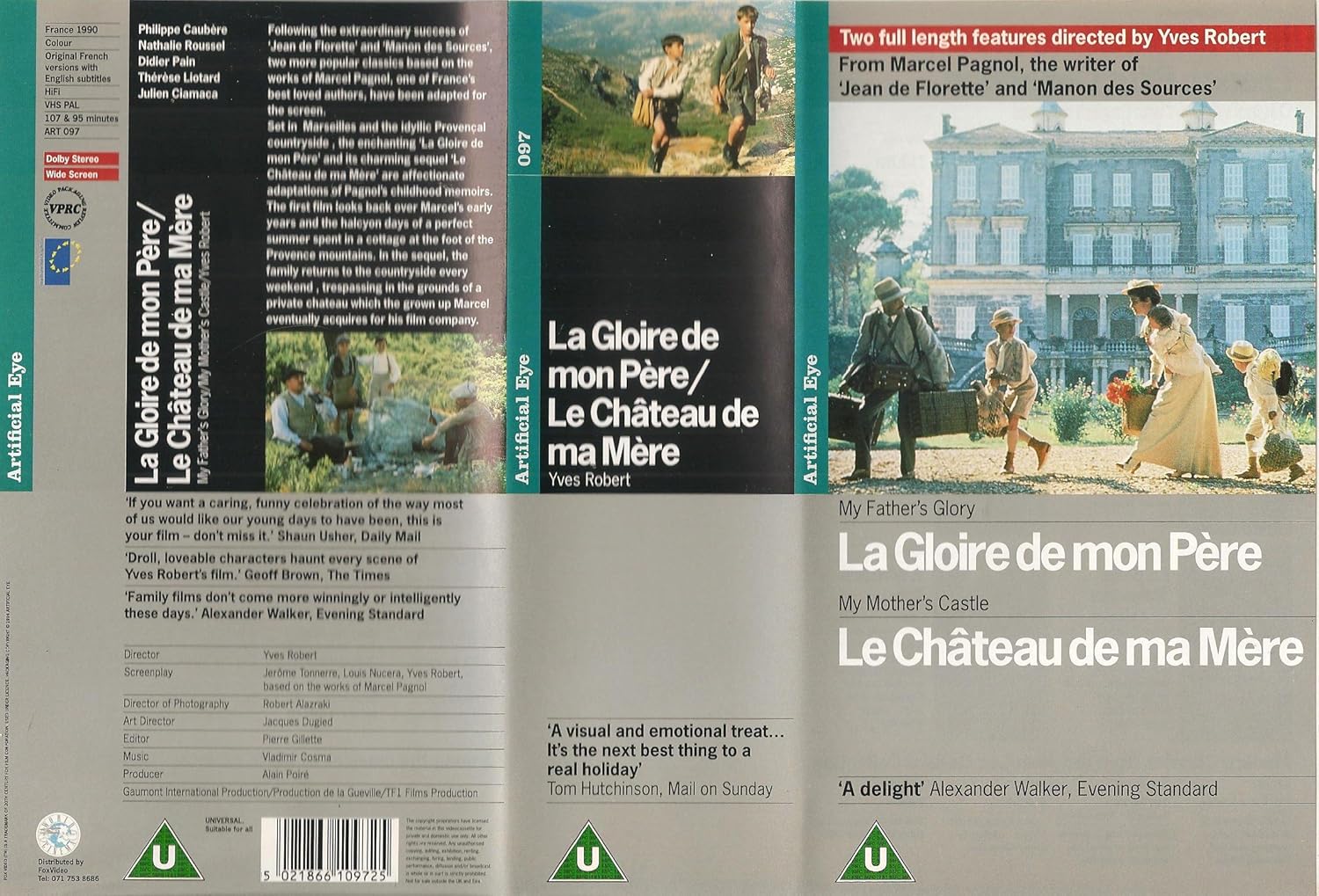 Philippe Caubère La Gloire De Mon Père La Gloire De Mon Père/Le Chateau De Ma Mère [VHS]: Philippe Caubère