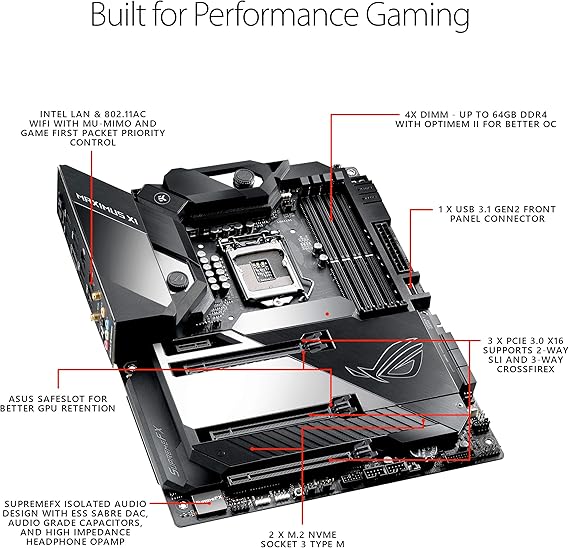 Asus Rog Maximus Xi Formula Amazon De Computer Accessories