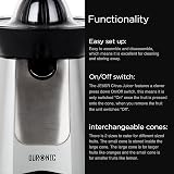 Duronic JE6SR Electric Citrus Juicer 100W Silver Stainless Steel 2 Cones view 7