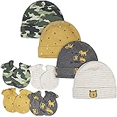 Gerber unisex-baby Cap and Mitten Sets