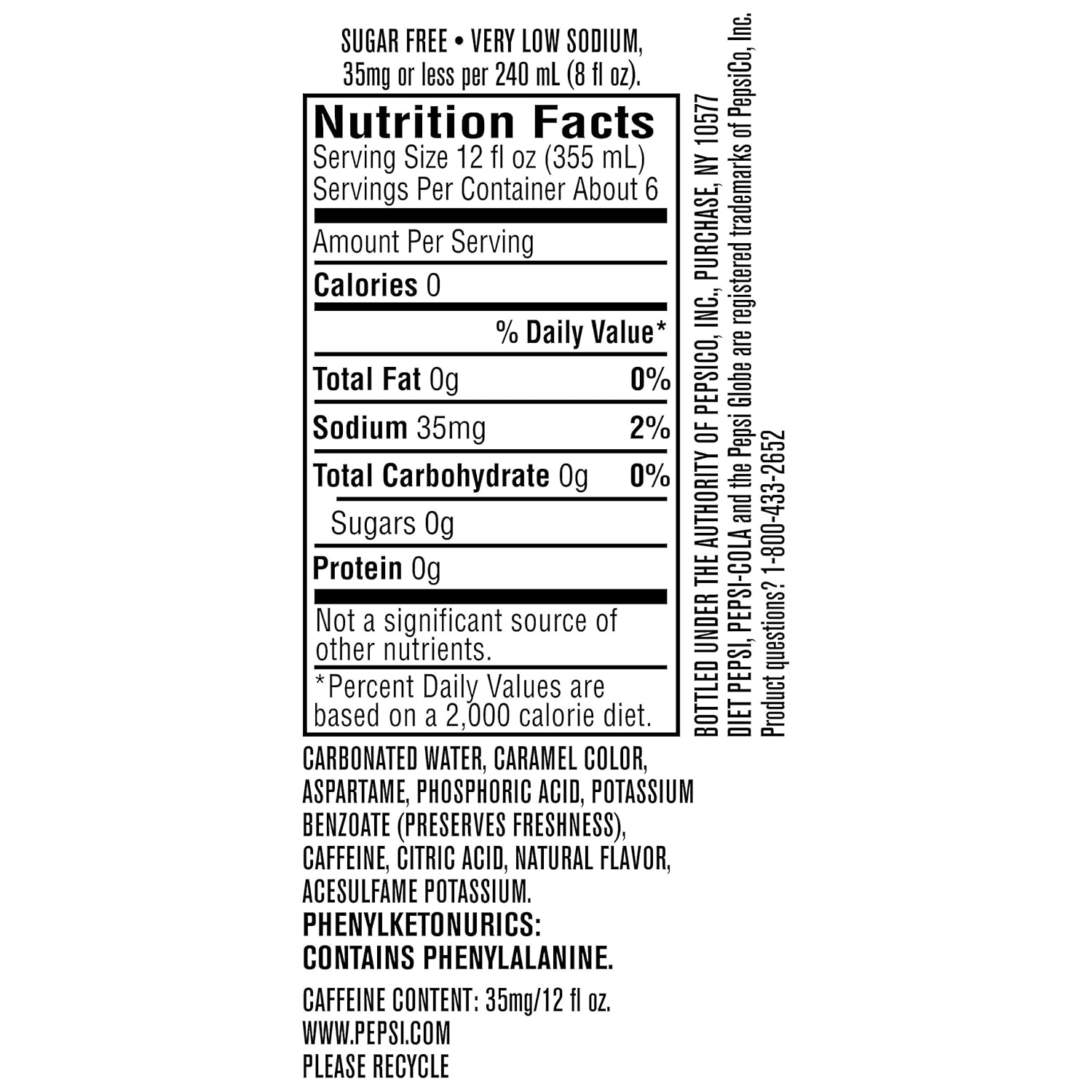 Nutrition Facts Pepsi 2 Liter Besto Blog