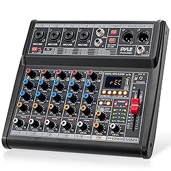 Pyle Professional Bluetooth DJ Audio Mixer