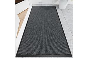 Naturei Front Door Mat, 3' x 6' Heavy Duty Indoor Outdoor Door Mat for Entryway, Commercial Door Mats Entrance, Low Profile Welcome Mats Non-Slip, Durable Rubber Backing Entry Mat for Patio, Home
