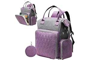 QZLKNIT Knitting Bag Backpack, Crochet Bag, Yarn Bag Organizer, Crochet Organizer Tote Bag, Yarn Organizer Tote Bag for Crochet Accessories and Supplies (Bag Only)