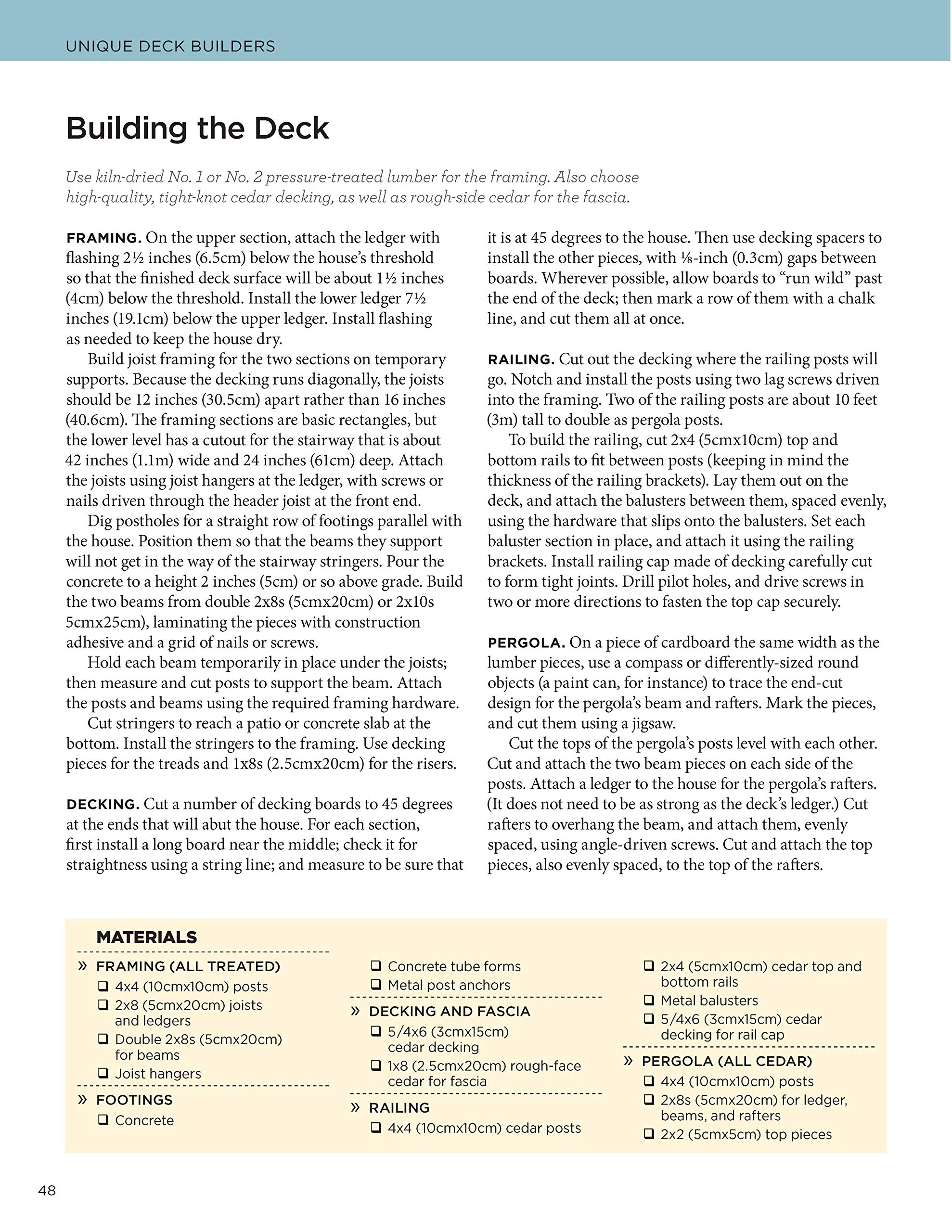 Deck Designs, 4th Edition: Great Design Ideas from Top Deck Designers (Creative Homeowner) Comprehensive Guide with Inspiration & Instructions to Choose & Plan Your Perfect Deck (Home Improvement) Deck Designs, 4th Edition: Great Design Ideas from Top Deck Designers (Creative Homeowner) Comprehensive Guide with Inspiration & Instructions to Choose & Plan Your Perfect Deck (Home Improvement) Paperb