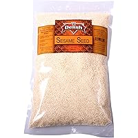 Sesame Seeds White (Hulled) by Its Delish, (1 lb)