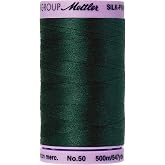 Mettler Silk-Finish Solid Cotton Thread, 547 yd/500m, Swamp