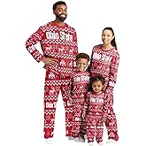 FOCO NCAA unisex-adult Ncaa College Team Ugly Pattern Matching Set Family Holiday Pajamas