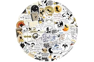 AIWUDING 100PCs Fourth Wing Stickers Pack, Dragon Stickers, Basgiath War College Stickers, Aesthetic Vinyl Decal Stickers for Hydro Flask, Laptop, Water Bottle, Stickers for Kids, Toddlers, Teens (Wing)