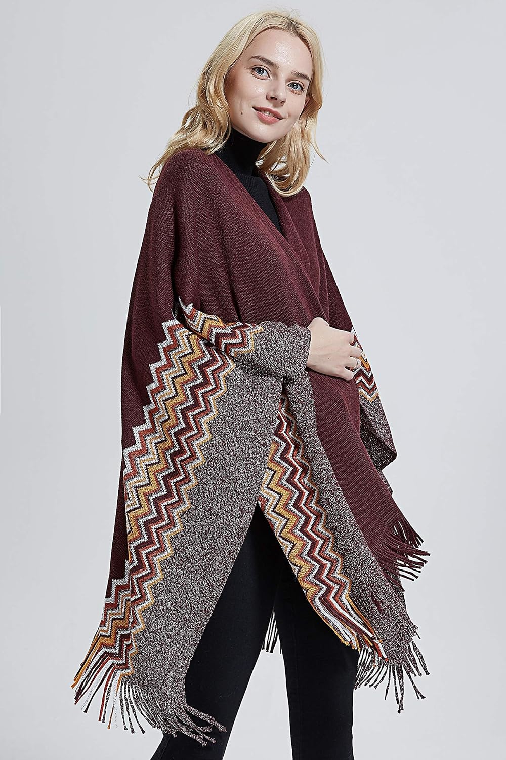 shawl poncho cardigan