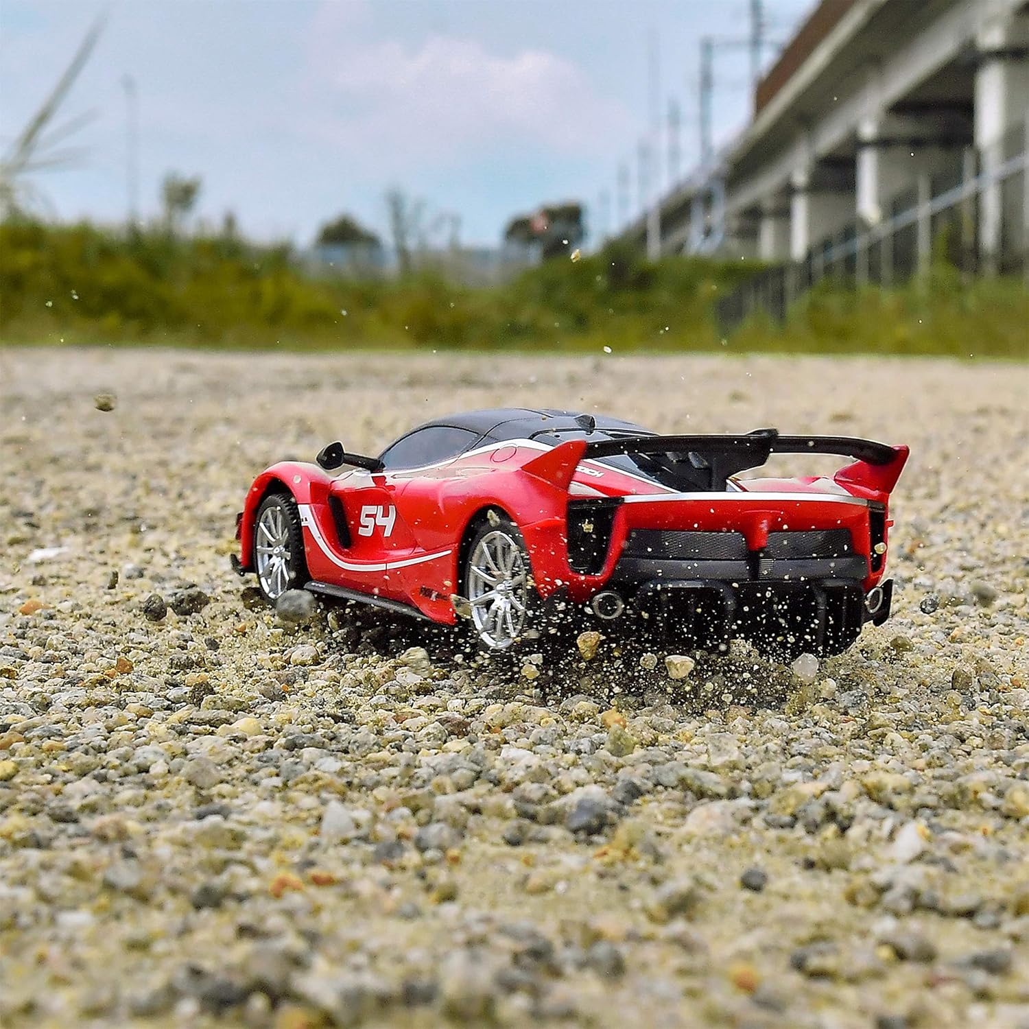 BEZGAR X RASTAR Licensed RC Series, 1:24 Scale Diecast Remote Control Car Ferrari FXX K EVO Electric Sport Racing Hobby Toy Car Model Vehicle for Boys and Girls Teens and Adults Gift (Red): Toys & Games