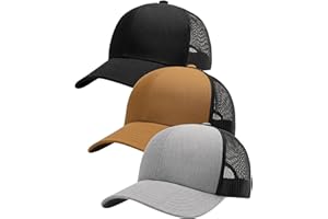FURTALK Mens Trucker Hat Structured Mesh Baseball Cap Adjustable Classic Mens Hat